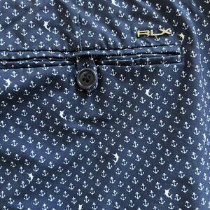 RLX Ralph Lauren Classic Fit Performance Golf Shorts 40 Navy Blue Men Nautical